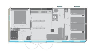 Cottage CAÏCOS PREMIUM 33 m², 3 rooms — 10