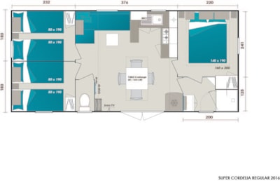 Mobil home MOOREA Supérieur 30.5m² 3 rooms — 10