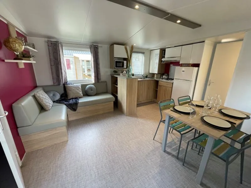 Location - Mobil Home Familial Premium (2 Chambres) - Camping Les Franquettes