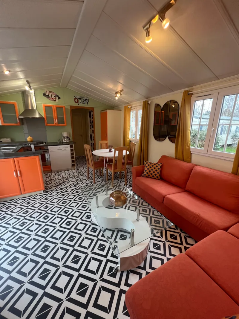 Mobil-Home Premium Spa Style Année 80- 2 Chambres