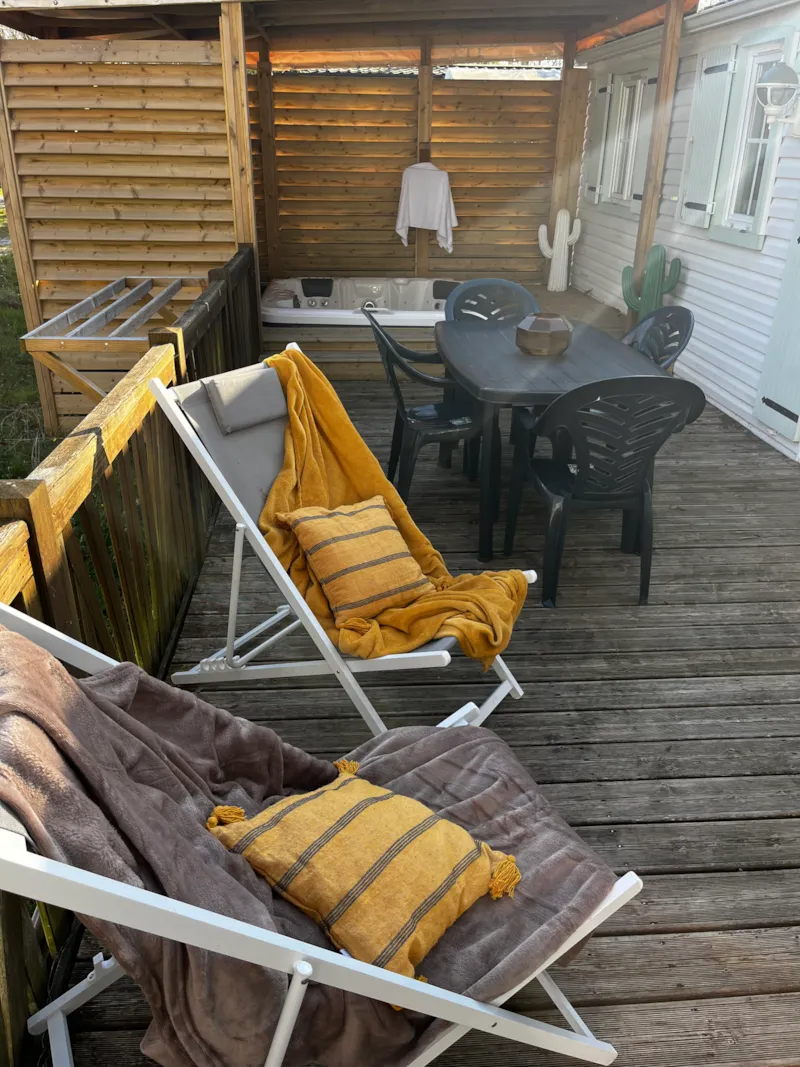 Mobil-Home Premium Spa Style Année 80- 2 Chambres