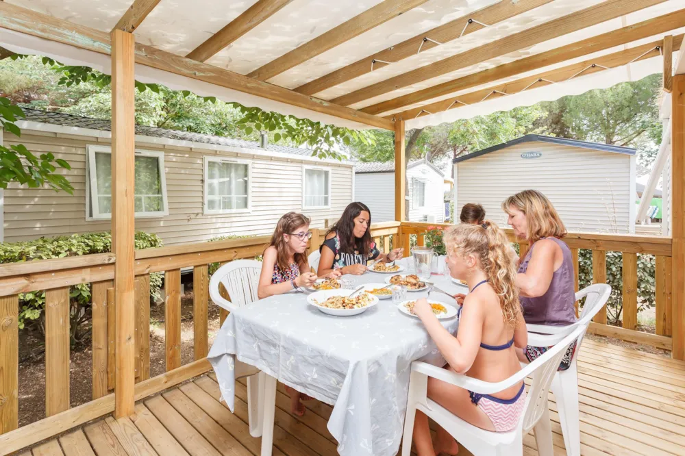 Location - Tribu - 8 Pers - 4 Adultes- 4 Enfants - 4 Chambres - CAMPING BON PORT