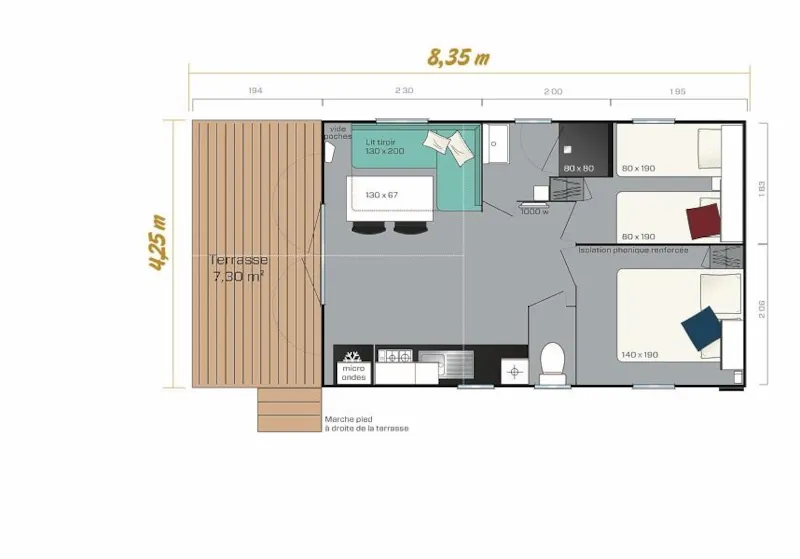 Safari - 4 Pers - 2 Chambres