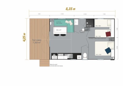 SAFARI - 4 Pers -2 bedrooms — 4