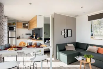 Mietunterkunft - Le Cottage 2 Schlafzimmer Klimaanlage + Geschirrspüler - CAMPING BON PORT
