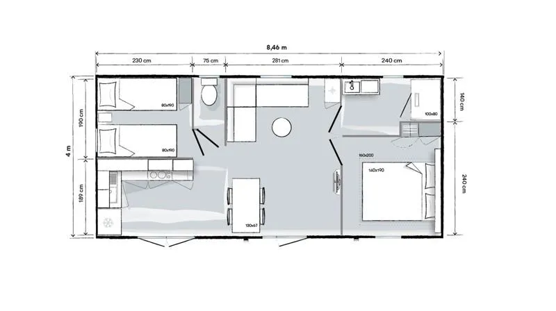 Cottage - 4 Pers - 2 Chambres