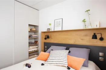 Mietunterkunft - Le Cottage 3 Schlafzimmer, Klimaanlage + Geschirrspüler - CAMPING BON PORT