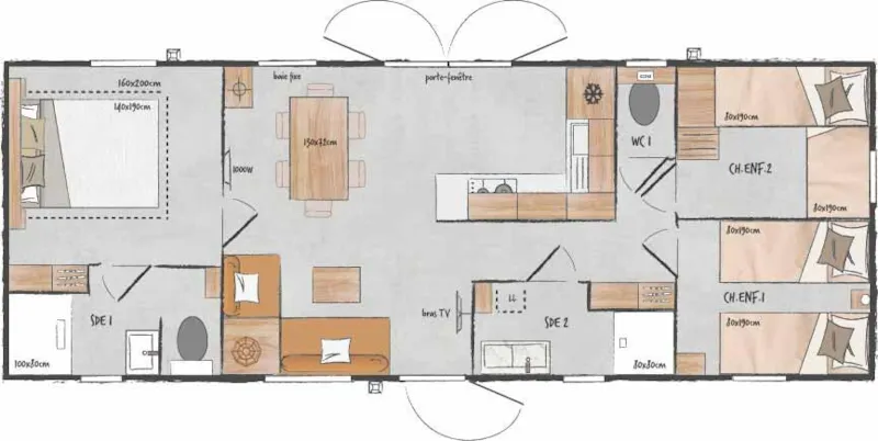 Premium Tribu Selenia - 8/9 Pers - Draps Et Serviettes Inclus