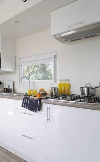 Mietunterkunft - Mobil Home Vip 4/6 Personnes Taos 35M² - Camping Les Sablettes