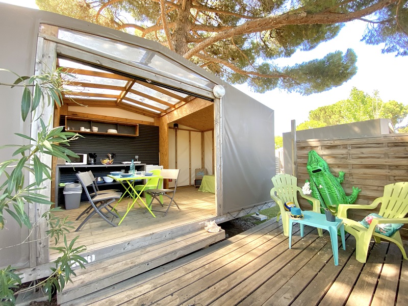 Accommodation - Tente Aménagée Maori 17M².2Ch - Camping Les Sablettes