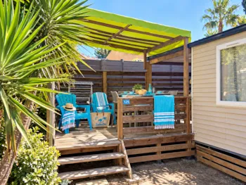 Mietunterkunft - Mobilheim Ohara  2 Schlafzimmer-Tv+ Air Conditioned - Camping Les Sablettes