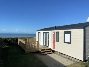 Huuraccommodatie(s) - Stacaravan Premium Terras Zeezicht - Camping Belle Etoile