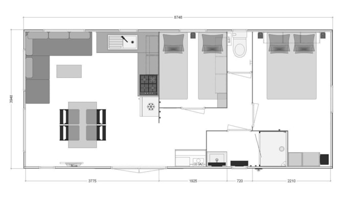 Mobilhome Premium Terrasse