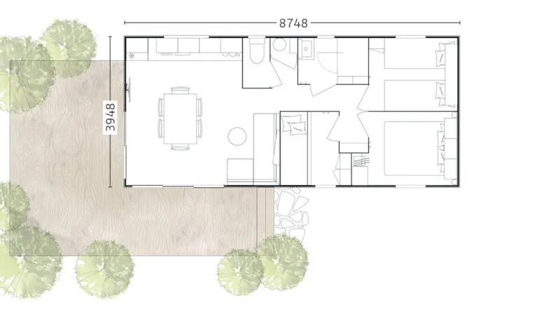 Mobilhome Premium Terrasse Vue Mer Panoramique