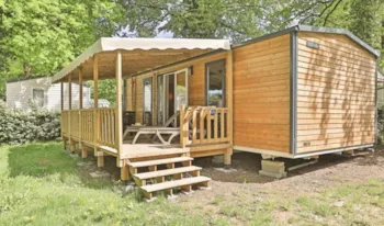 Mietunterkunft - Mobilheim  Premium - 24 M² - 2 Schlafzimmer - Erhöhte Terrasse - Pack Exclusive - Camping Marvilla Parks - Château La Forêt