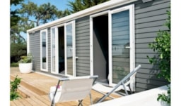 Location - Mobil-Home Comfort Modèle Xl - 30 M² - 2 Chambres - Terrasse Surélevée Non Couverte - Homair-Marvilla - Château La Forêt