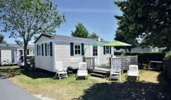 Mietunterkunft - Mobilheim Comfort - 26 M² - 2 Schlafzimmer - Nicht Überdachte, Erhöhte Terrasse - Camping Marvilla Parks - Château La Forêt