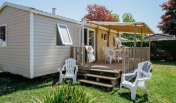 Mietunterkunft - Mobilheim  Comfort Modèle Xl - 34 M² - 3 Schlafzimmer - Erhöhte Terrasse - Camping Marvilla Parks - Château La Forêt