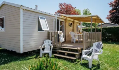 Mobil-Home Comfort Modèle Xl - 34 M² - 3 Chambres - Terrasse Surélevée