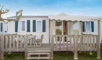 Mietunterkunft - Mobilheim Classic – 28 M² – 2 Schlafzimmer - Erhöhte Terrasse - Camping Marvilla Parks - Château La Forêt