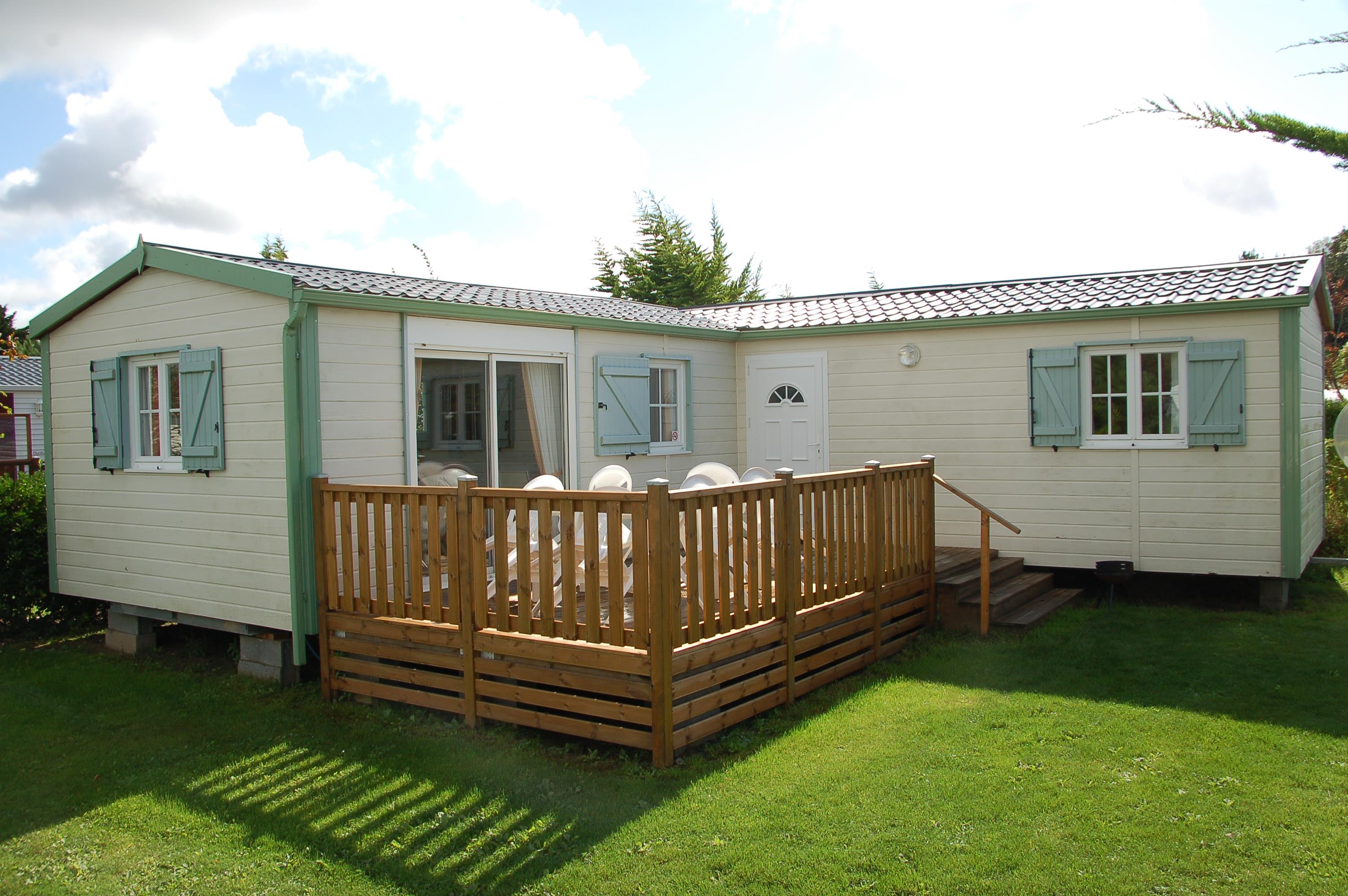 Accommodation - Goeland*** Mobil-Home Luxe 3 Bedrooms-Saturday>Saturday - Camping Les Hauts de Port Blanc