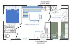 Accommodation - Mobilhome Océane - 2 Bedrooms Semaine - Camping Saint Jean