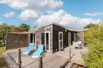 Mietunterkunft - Cottage Keywest La Marina 2 Schlafzimmer Klimaanlage Premium - Camping Sandaya Séquoia Parc
