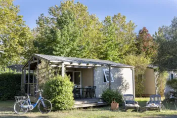 Mietunterkunft - Hütte Charente  3 Schlafzimmer Klimaangle *** - Camping Sandaya Séquoia Parc