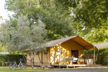 Mietunterkunft - Lodge Safari 2 Schlafzimmer **** - Camping Sandaya Séquoia Parc