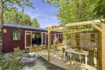 Mietunterkunft - Cottage Design 3 Schlafzimmer **** - Camping Sandaya Séquoia Parc