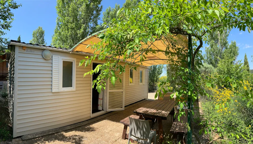 Mietunterkunft - Mobilheim Standard 22 M² 2 Schlafzimmer + Überdachte Terrasse - Flower Camping Les Verguettes