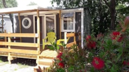 Mietunterkunft - Mobilheim 2016 1 Schlafzimmer Überdachte Terrasse Mit Klimaanlage + Tv - Camping Le Rancho