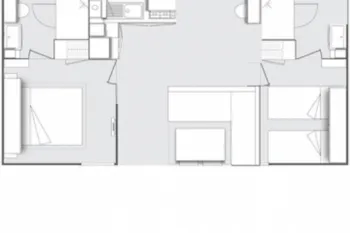 Mietunterkunft - Mobil Home Privilège 2Ch Tv-Clim-2 Sdb - Camping Les Micocouliers
