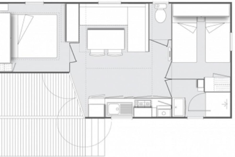 Mobil home classique 2ch
