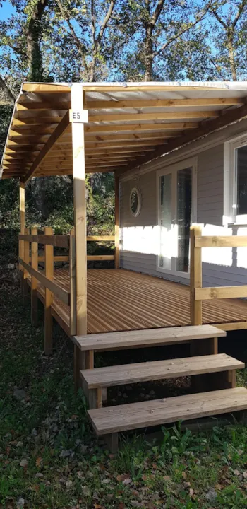 Mietunterkunft - Mobile Home Confort 3Ch Tv-Clim - Camping Les Micocouliers