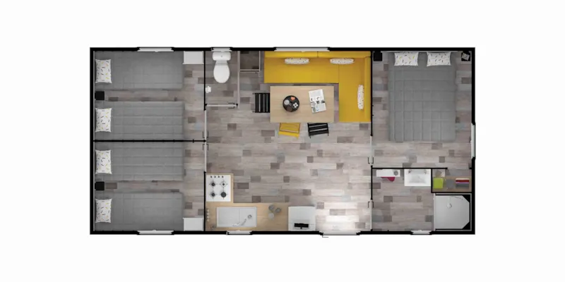 Mh Bermudes 31.50M² - 3 Chambres - Avec Terrasse Bois