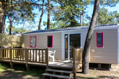 Mobil-home BERMUDES 31.50m² - 3 bedrooms (2018) wooden terrace