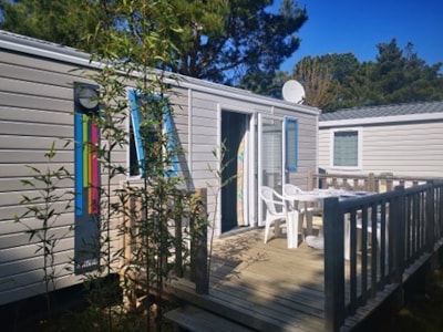 Mobil-home IBIZA 27m² - 2 bedrooms (2016-2017) wooden terrace