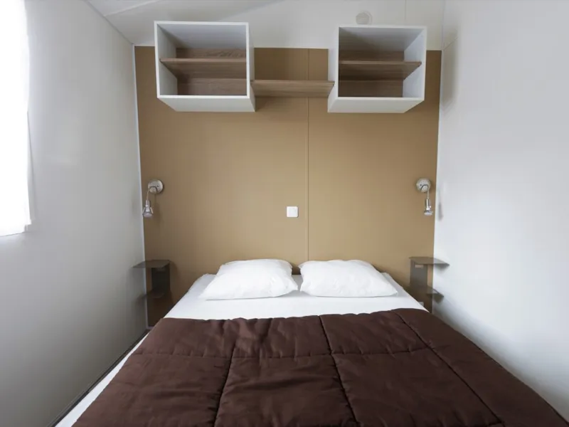 Mobil-Home Malaga 27M² - 2 Chambres Avec Terrasse Bois Semi Couverte.