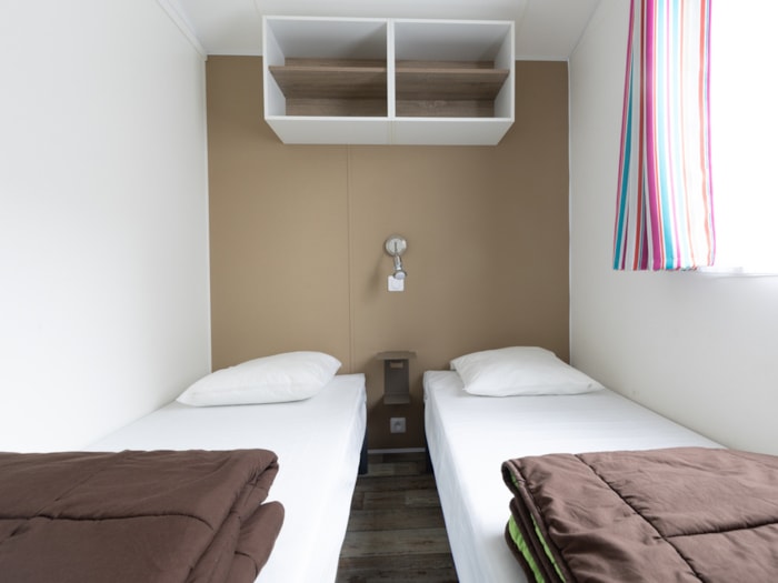 Mobil-Home Malaga 27M² - 2 Chambres Avec Terrasse Bois Semi Couverte.