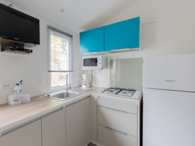 Mobil-home IBIZA 27m² - 2 bedrooms (2016-2017) wooden terrace