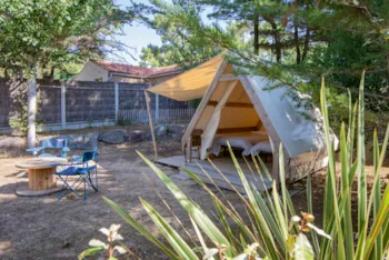 Mietunterkunft - Zelt Wanderer : 1 Nacht (2 Einzelbetten Für 2 Personen) - Camping Ushuaïa Villages La Conge