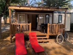 Huuraccommodatie(s) - Mobil-Home Bahia 2023 - 29M²  2 Chambres Avec Terrasse Bois Couverte - Lave Vaisselle Inclus - Camping Ushuaïa Villages La Conge