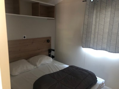 Mobil-home BAHIA 2023 - 29m²  2 chambres avec terrasse bois couverte - LAVE VAISSELLE inclus