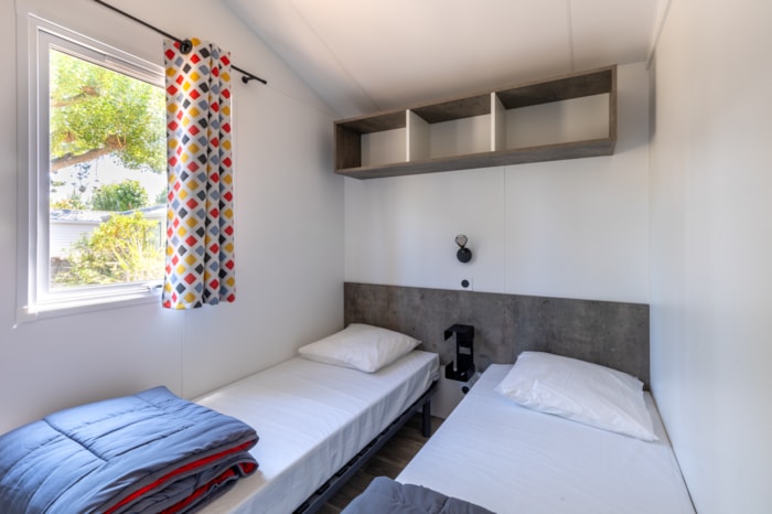 Mobil-Home Malaga Bois 27M² - 2 Chambres  - 4 Pers, Terrasse Bois Semi Couverte