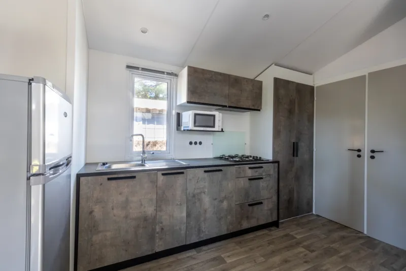 Mobil-Home Malaga Bois 27M² - 2 Chambres  - 4 Pers, Terrasse Bois Semi Couverte