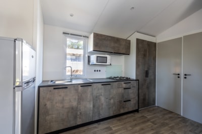 Mobil-home MALAGA 27m² WOOD - 2 bedrooms (New 2020) semi covered wooden terrace