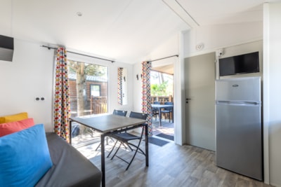 Mobil-home MALAGA 27m² WOOD - 2 bedrooms (New 2020) semi covered wooden terrace