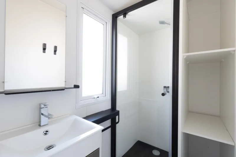 Mobil-Home Malaga Bois 27M² - 2 Chambres  - 4 Pers, Terrasse Bois Semi Couverte