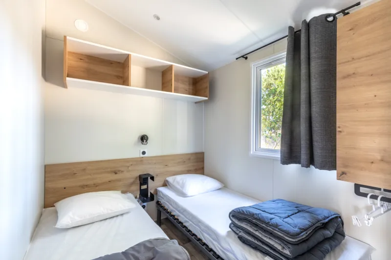 Mobil-Home Bahia Bois 29M²  - 2 Chambres Avec Une Terrasse Bois Couverte Et Une Terrasse Solarium